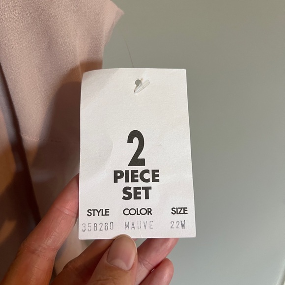 R&M Richards Pink Dress Size 22W NWT - Picture 6 of 6